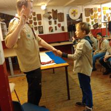 Wout een echte scout!