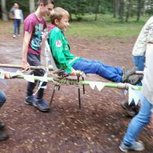 Gedragen door de scouts