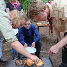 Pizza's net uit de oven