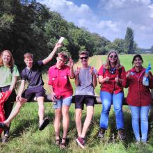 Explorers tijdens de tocht naar Almen