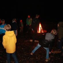 De opkomst begon rond het kampvuur