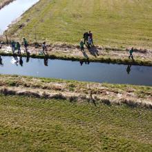 Niels had zijn drone meegenomen, dat leverde mooie foto's op!